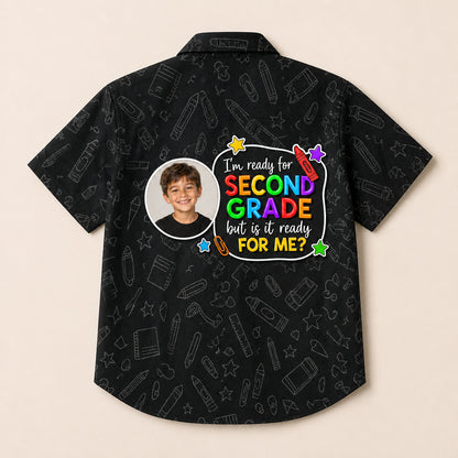 Second Grade Ready Photo Kids Hawaiian Shirt - Personalized Hawaiian Kids Shirt - AOP 162dafe1-5877-4eb8-a6d3-ee5b2af80f1e.jpg