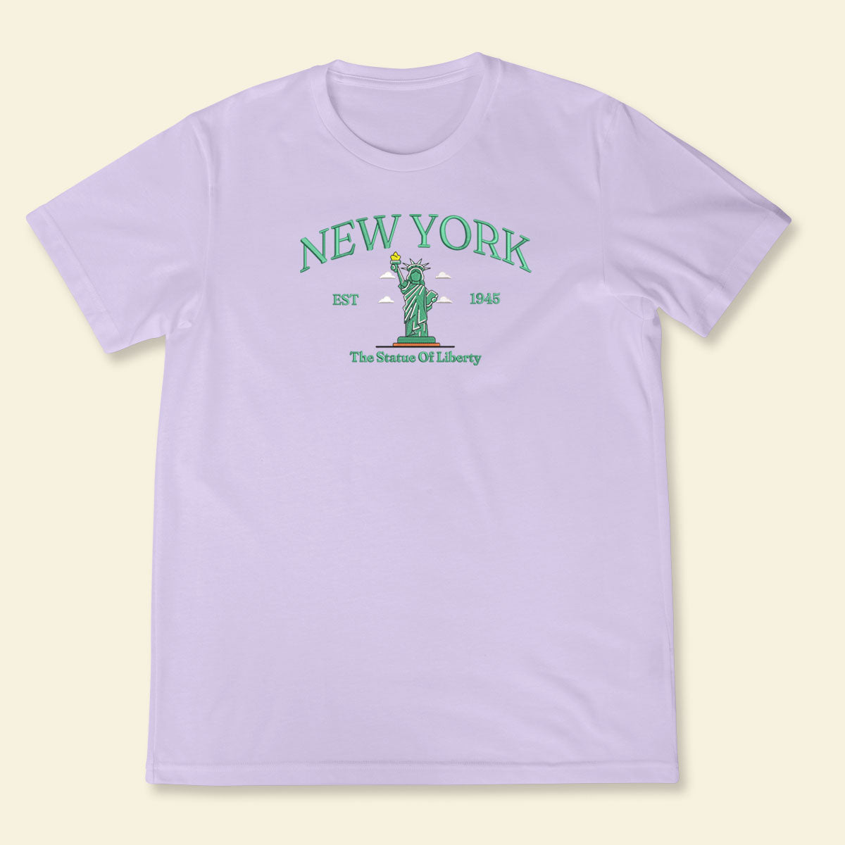 Newyork T-shirt, Embroidered Newyork The Statue Of Liberty State Shirt, Embroidered Newyork T-shirt 1688547021703.jpg