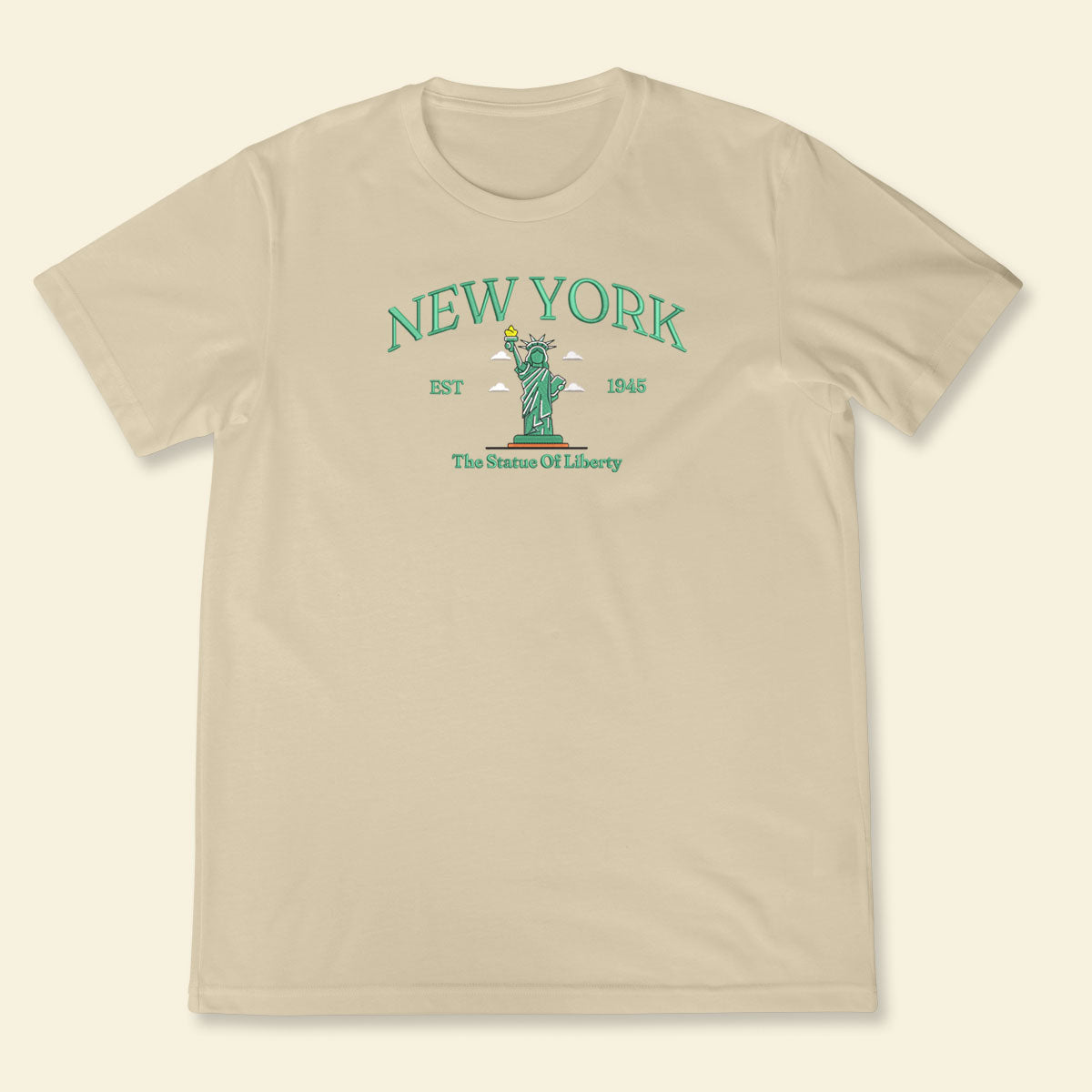 Newyork T-shirt, Embroidered Newyork The Statue Of Liberty State Shirt, Embroidered Newyork T-shirt 1688547021745.jpg