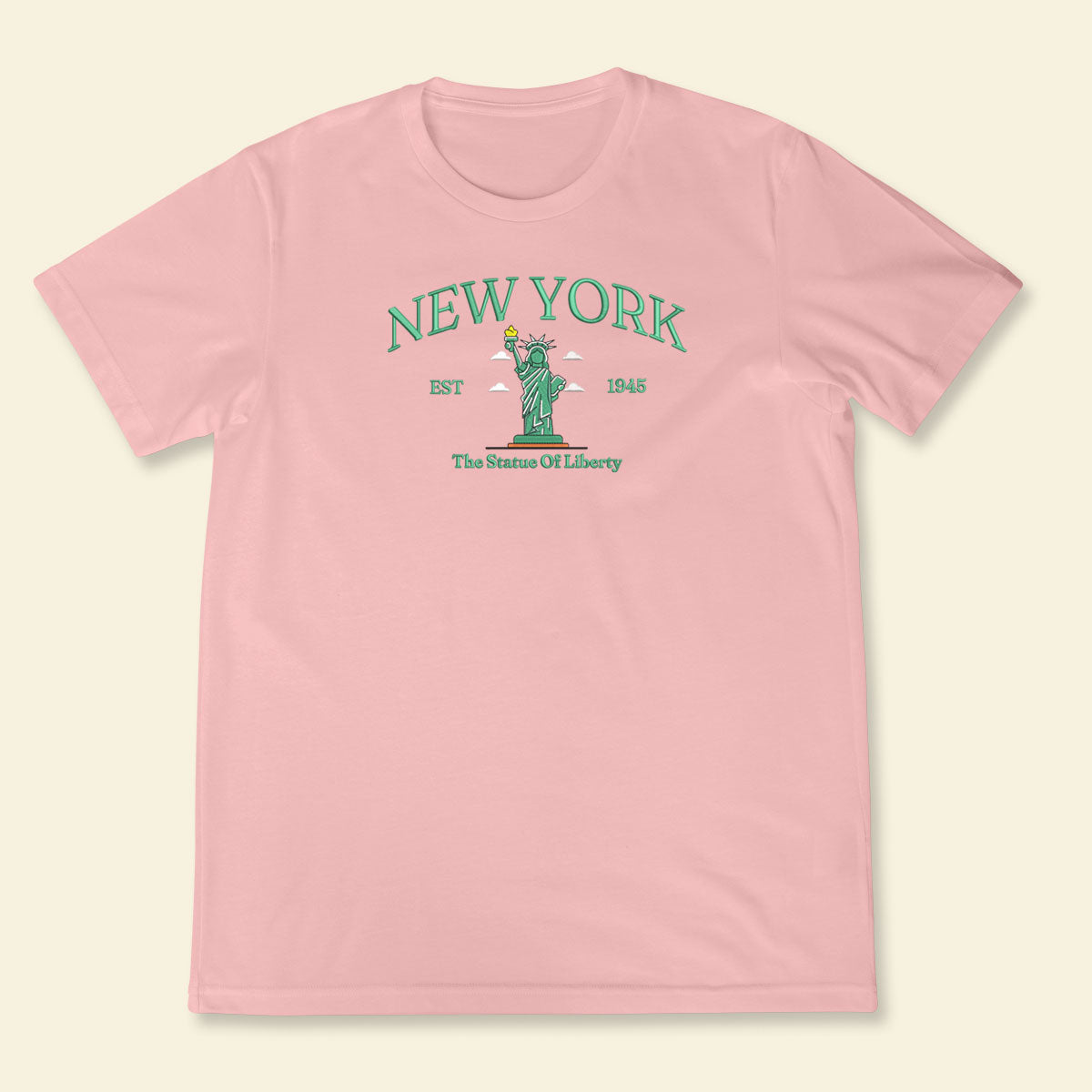 Newyork T-shirt, Embroidered Newyork The Statue Of Liberty State Shirt, Embroidered Newyork T-shirt 1688547021770.jpg