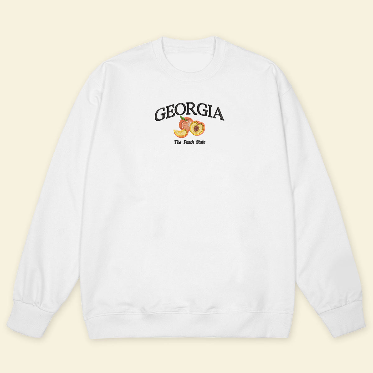 Embroidery Georgia The Peace State T-shirt, Embroidered City State Tee 1688548656069.jpg