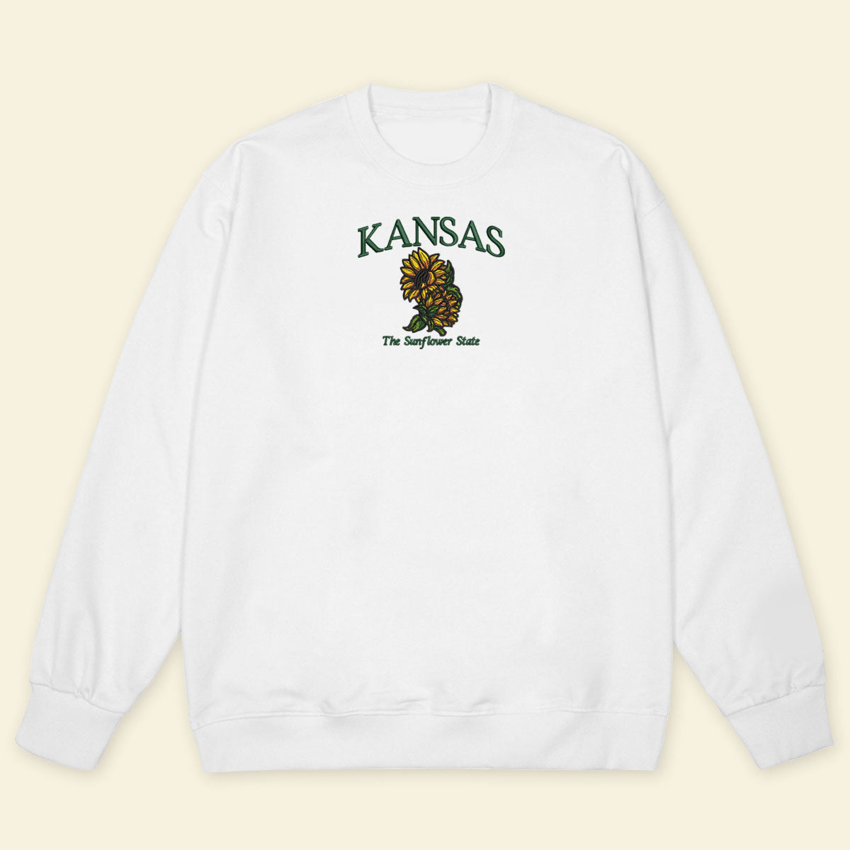 Embroidery Kansas The Sunflower State T-shirt, Embroidered City State Tee 1688548906116.jpg