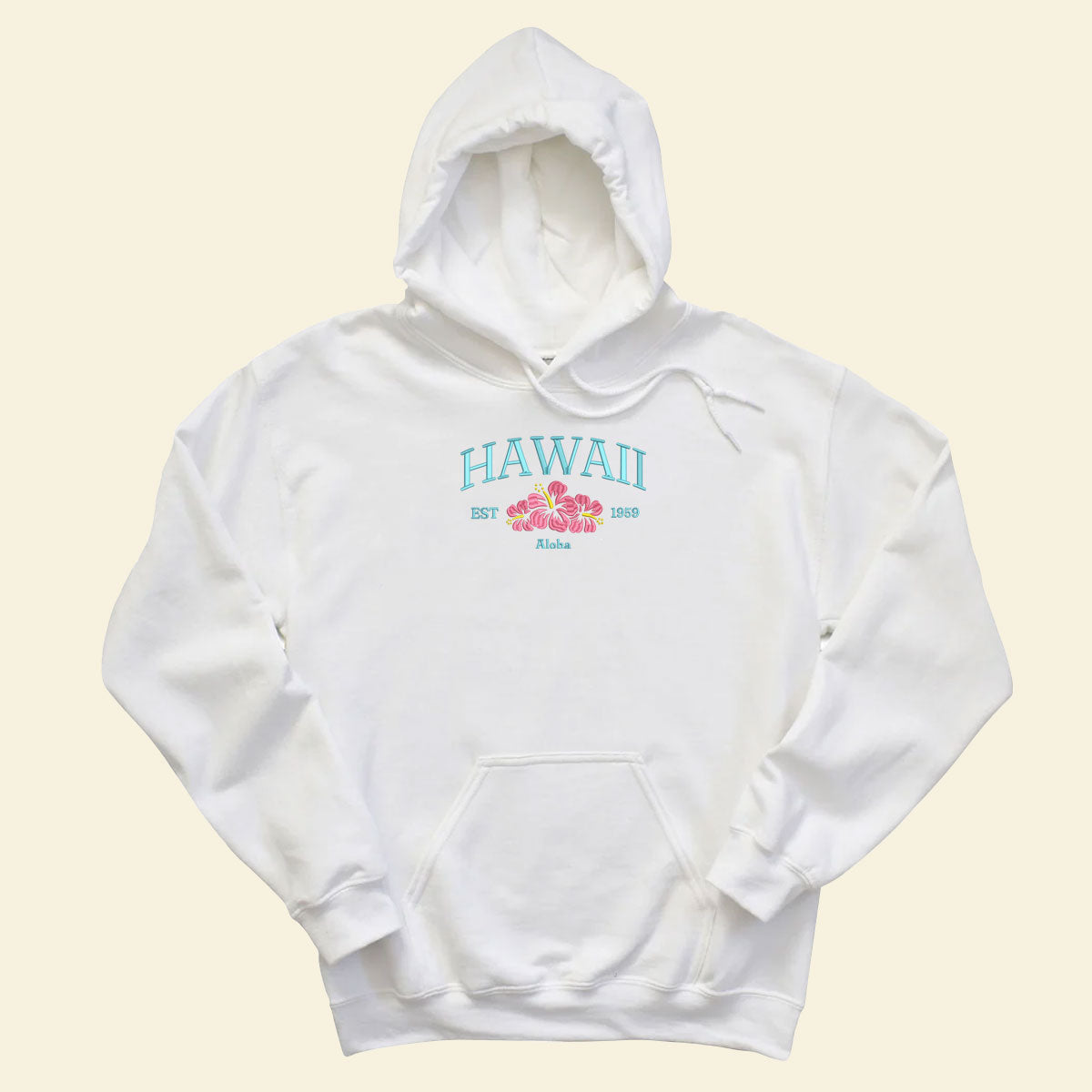 Embroidery Hawaii Aloha T-shirt, Embroidered City State Tee 1688550620476.jpg
