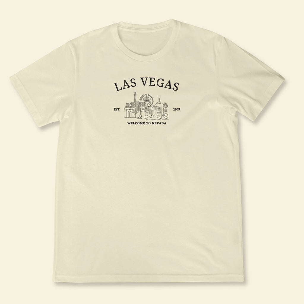 Embroidery Las Vegas Welcome To Nevada T-shirt, Embroidered City State Tee 1688550994988.jpg