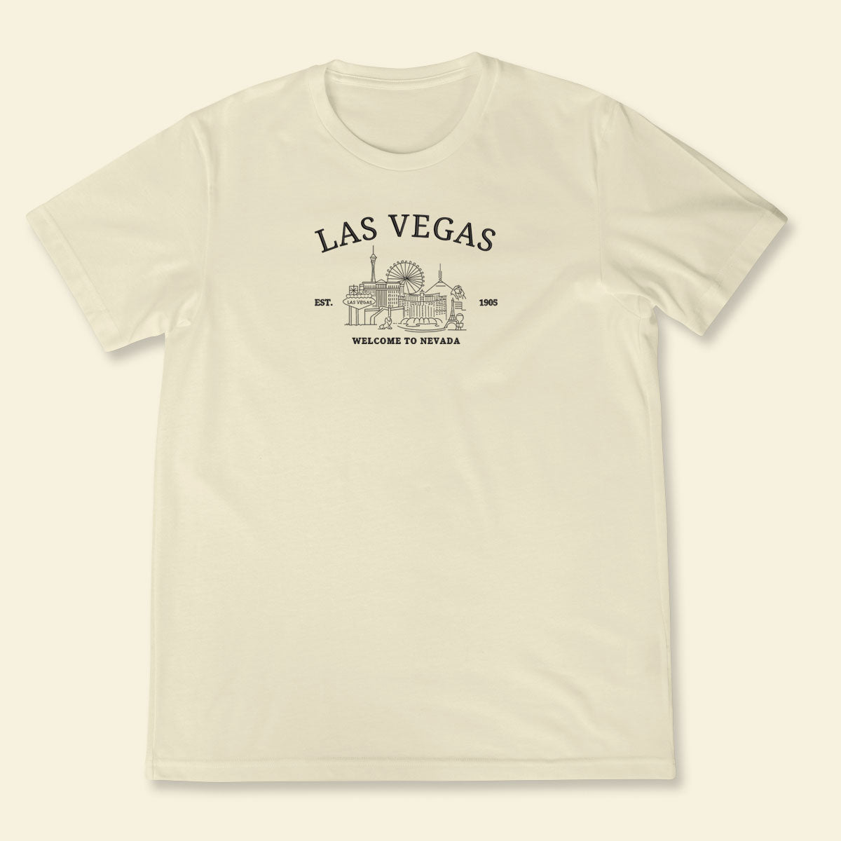 Embroidery Las Vegas Welcome To Nevada T-shirt, Embroidered City State Tee 1688550994988.jpg