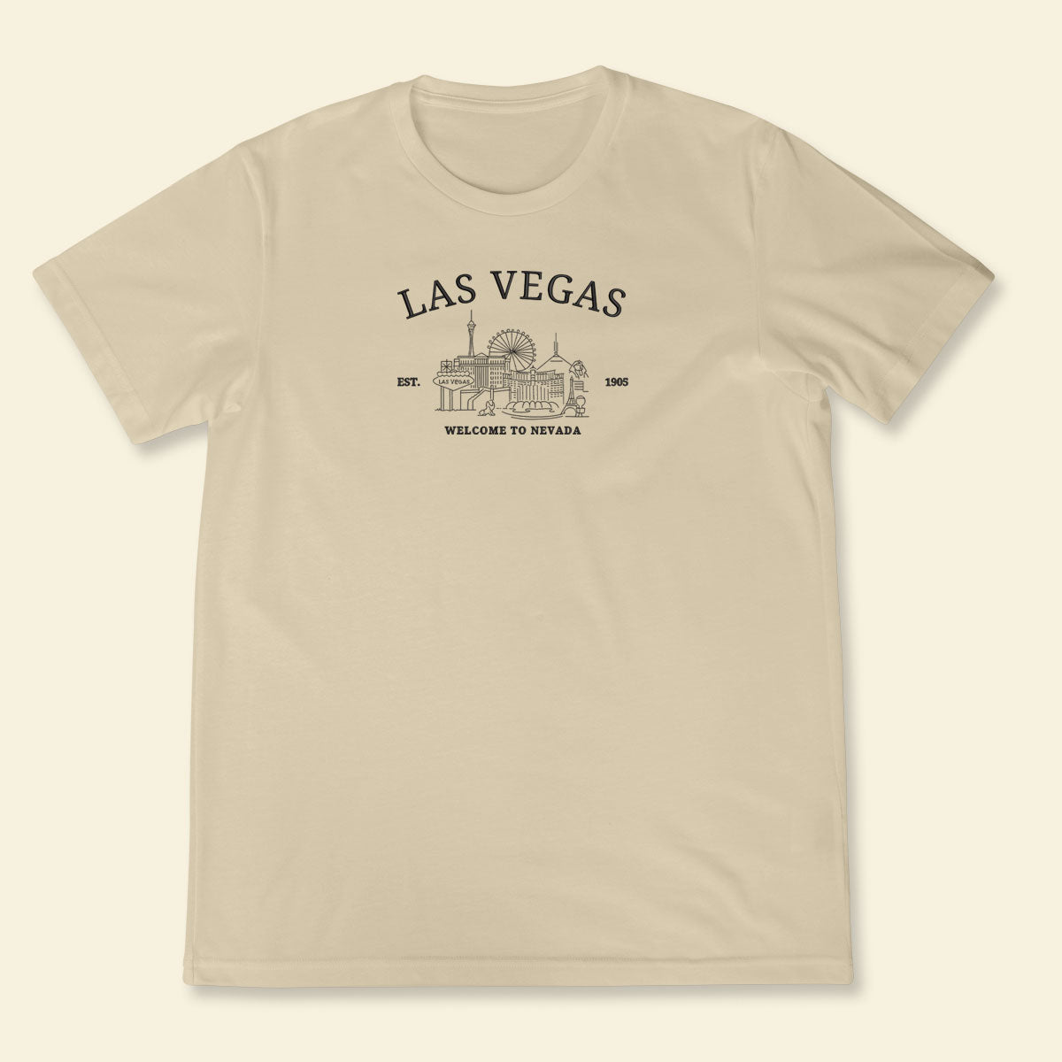 Embroidery Las Vegas Welcome To Nevada T-shirt, Embroidered City State Tee 1688550995531.jpg