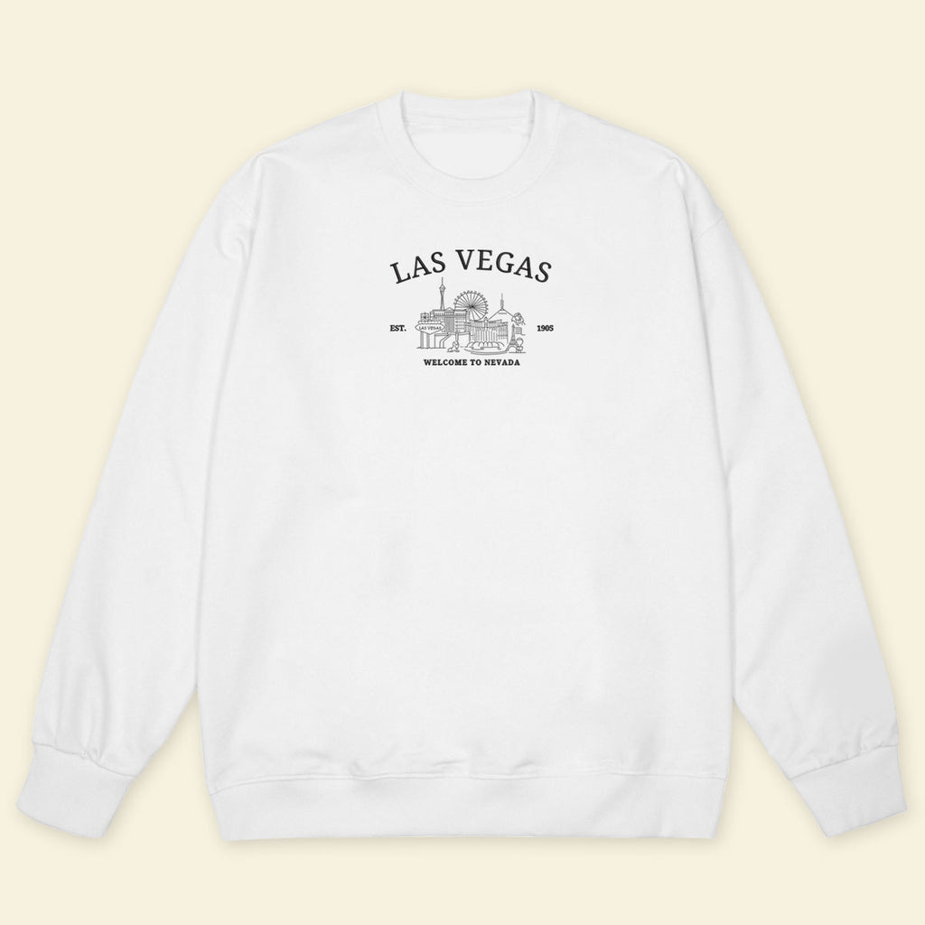 Embroidery Las Vegas Welcome To Nevada T-shirt, Embroidered City State Tee 1688550995536.jpg