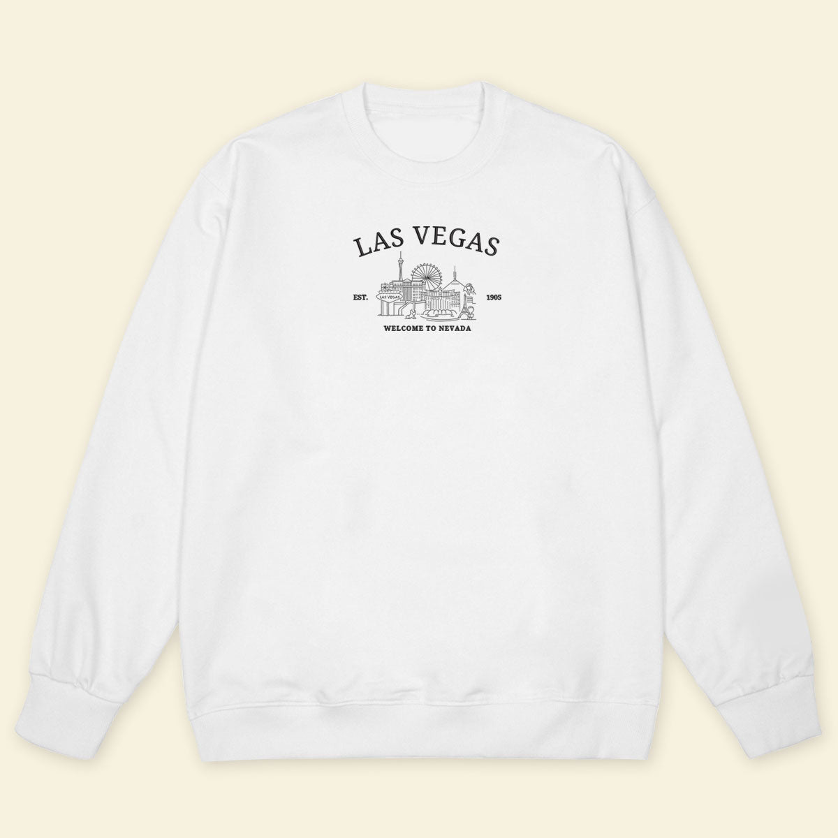 Embroidery Las Vegas Welcome To Nevada T-shirt, Embroidered City State Tee 1688550995536.jpg