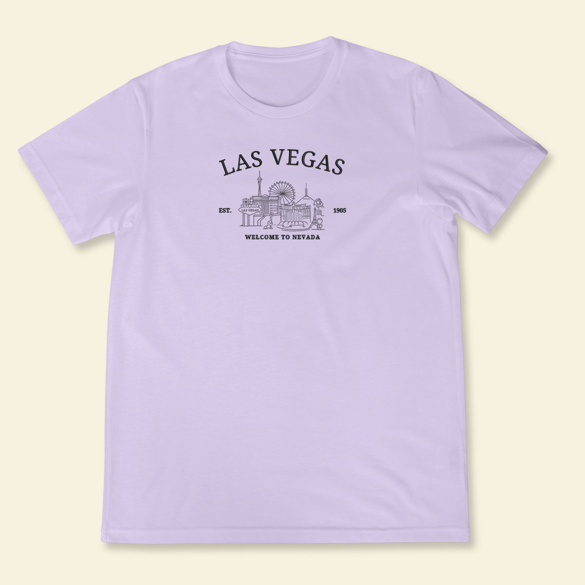Embroidery Las Vegas Welcome To Nevada T-shirt, Embroidered City State Tee 1688550995548.jpg
