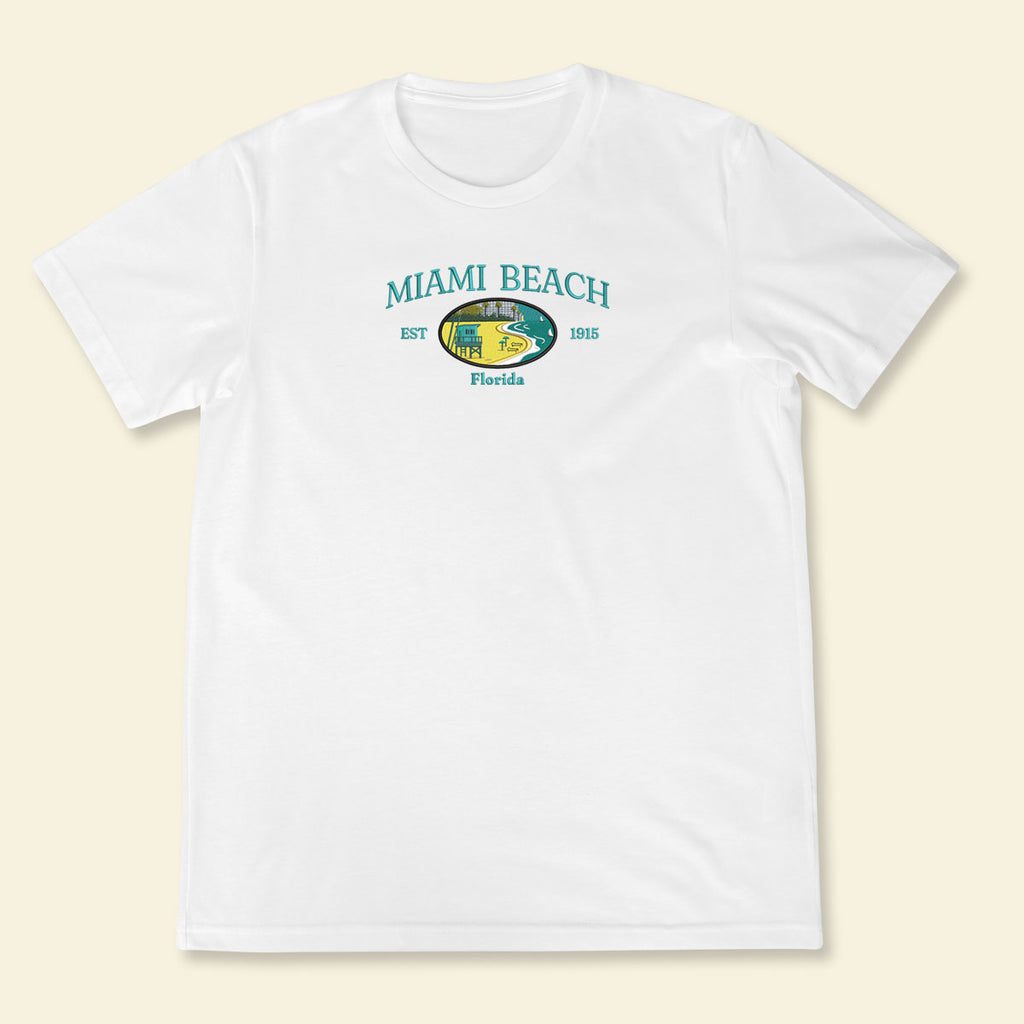 Embroidery Miami Beach Florida T-shirt, Embroidered City State Tee 1688612851550.jpg