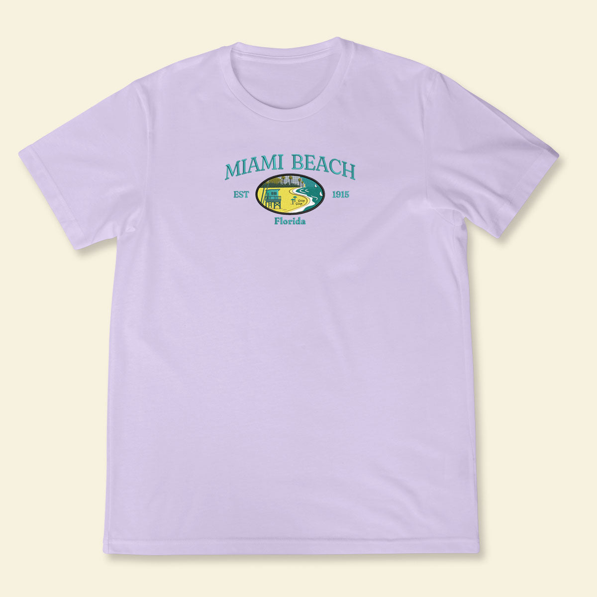 Embroidery Miami Beach Florida T-shirt, Embroidered City State Tee 1688612851829.jpg