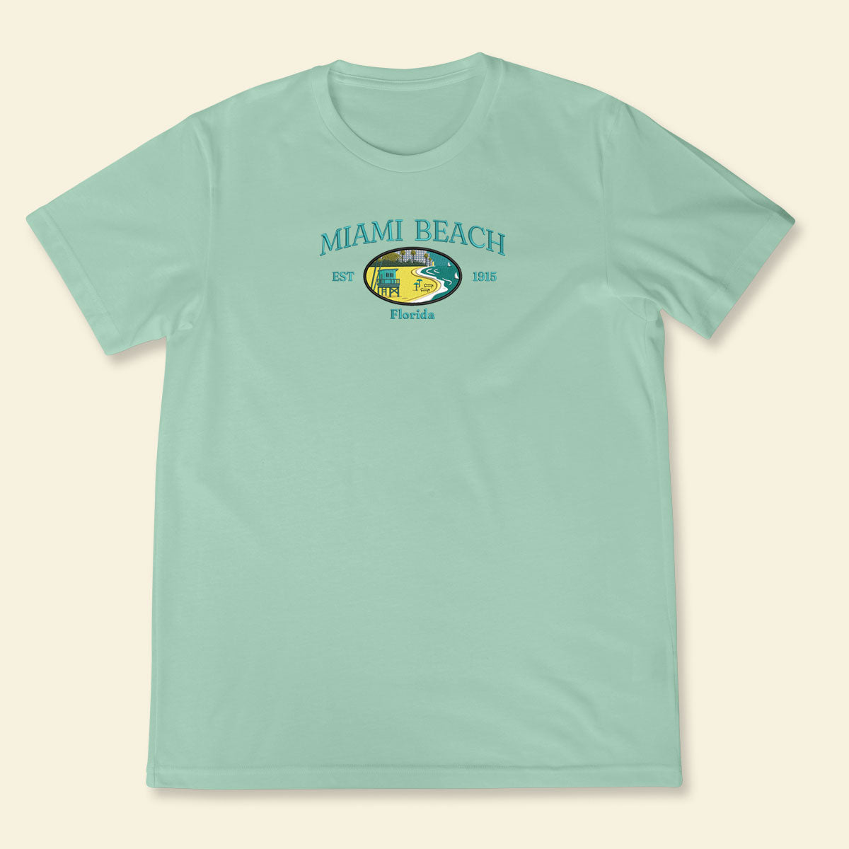 Embroidery Miami Beach Florida T-shirt, Embroidered City State Tee 1688612851886.jpg