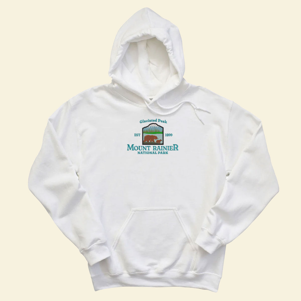 Embroidery Mount Rainier National Park - Glaciated Peak T-shirt, Embroidered City State Tee 1688612989949.jpg