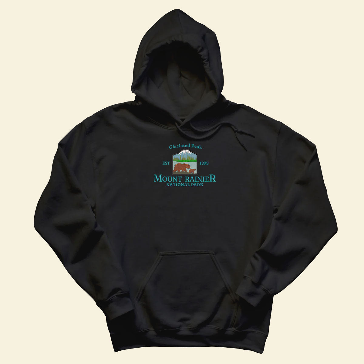 Embroidery Mount Rainier National Park - Glaciated Peak T-shirt, Embroidered City State Tee 1688612989953.jpg