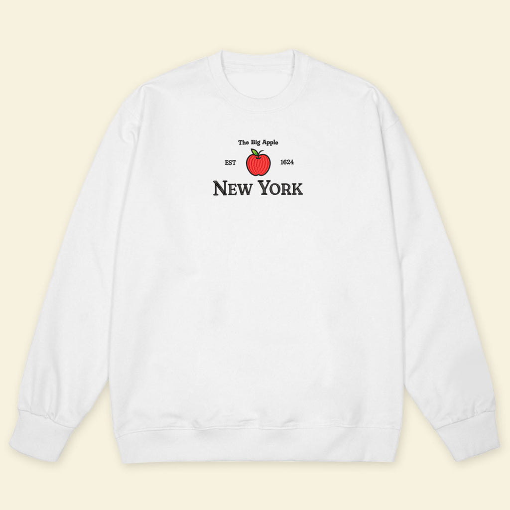 Embroidery New York The Big Apple T-shirt, Embroidered City State Tee 1688613111360.jpg