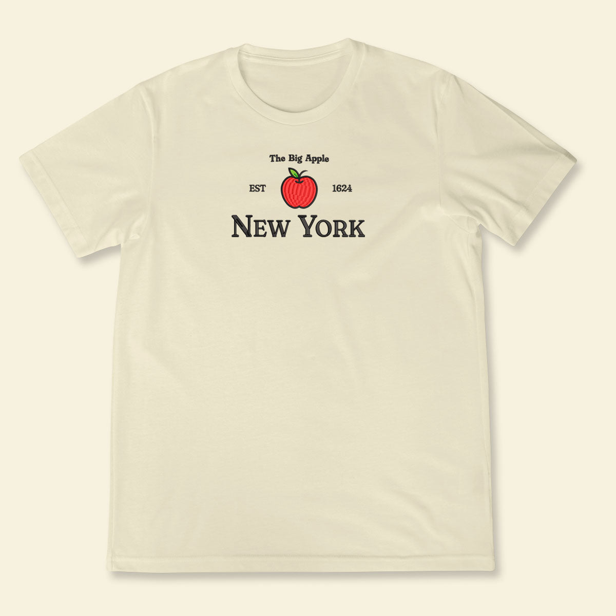Embroidery New York The Big Apple T-shirt, Embroidered City State Tee 1688613111474.jpg