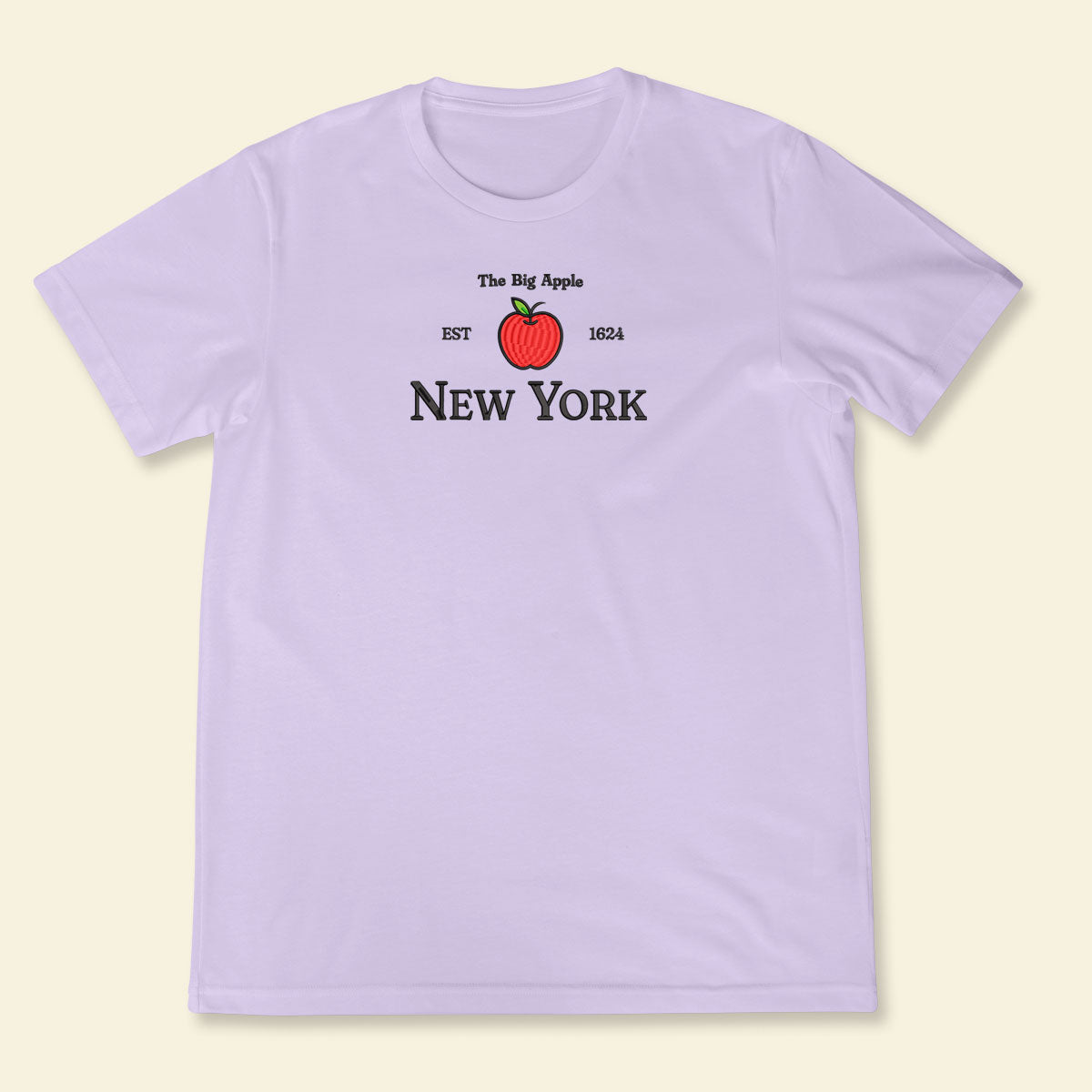 Embroidery New York The Big Apple T-shirt, Embroidered City State Tee 1688613111568.jpg