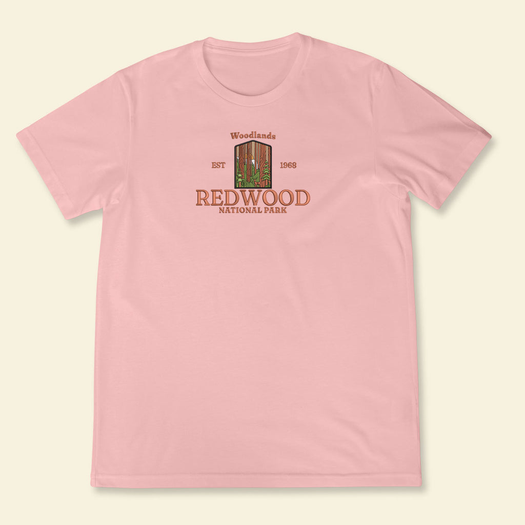 Embroidery Redwood National Park Woodlands T-shirt, Embroidered City State Tee 1688613251479.jpg
