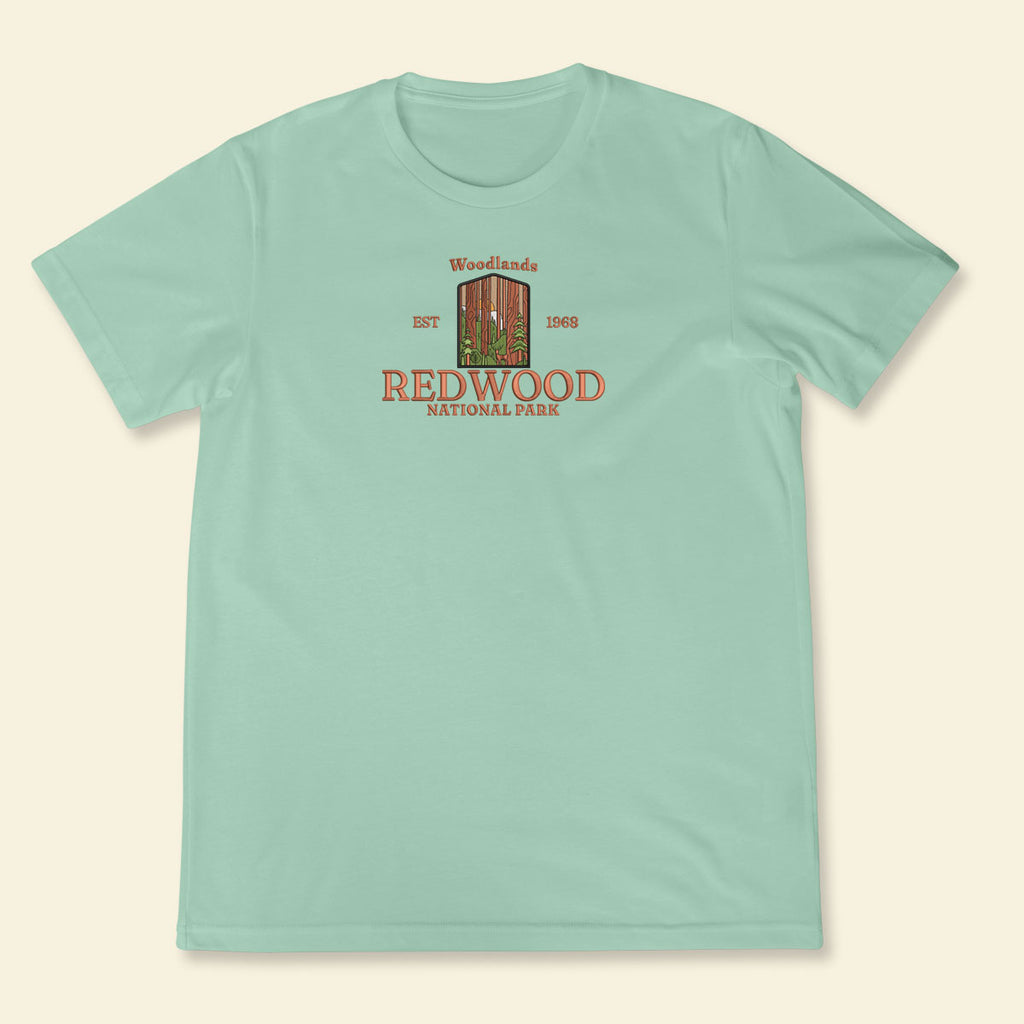Embroidery Redwood National Park Woodlands T-shirt, Embroidered City State Tee 1688613251782.jpg