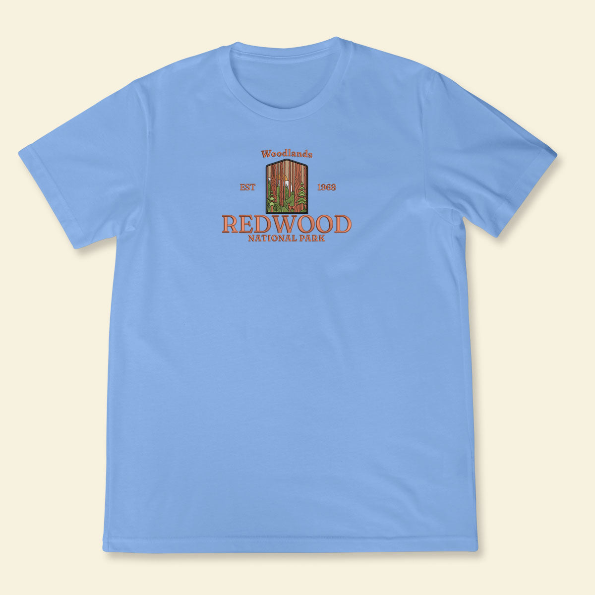 Embroidery Redwood National Park Woodlands T-shirt, Embroidered City State Tee 1688613251933.jpg
