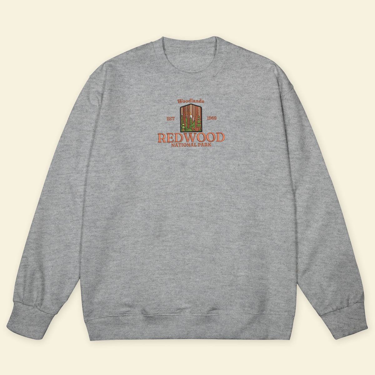Embroidery Redwood National Park Woodlands T-shirt, Embroidered City State Tee 1688613252165.jpg