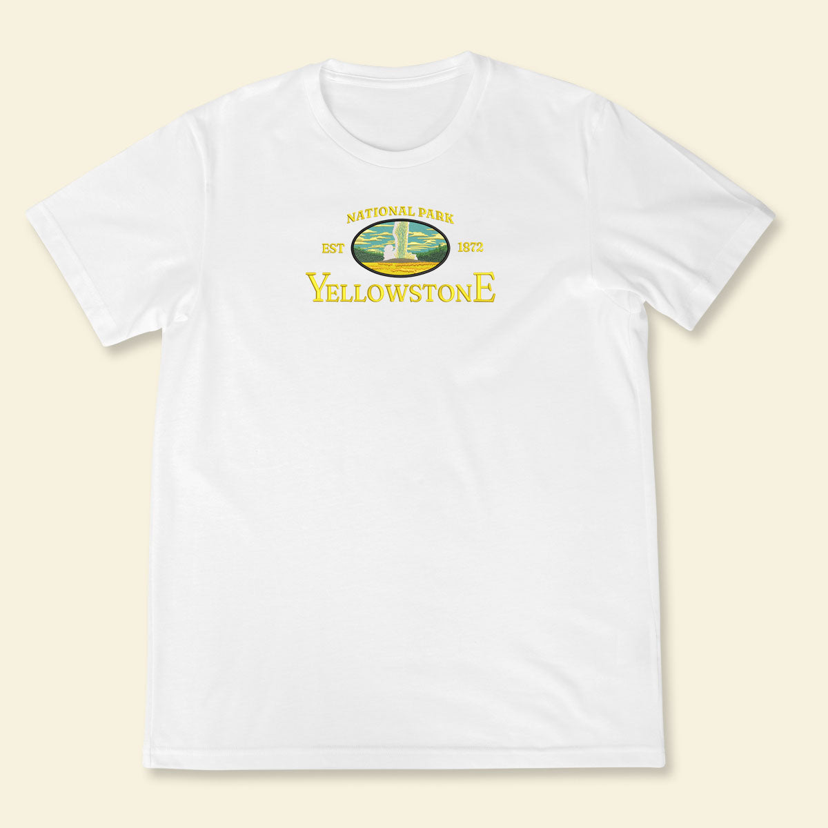 Embroidery Yellowstone National Park T-shirt, Embroidered City State Tee 1688613520730.jpg