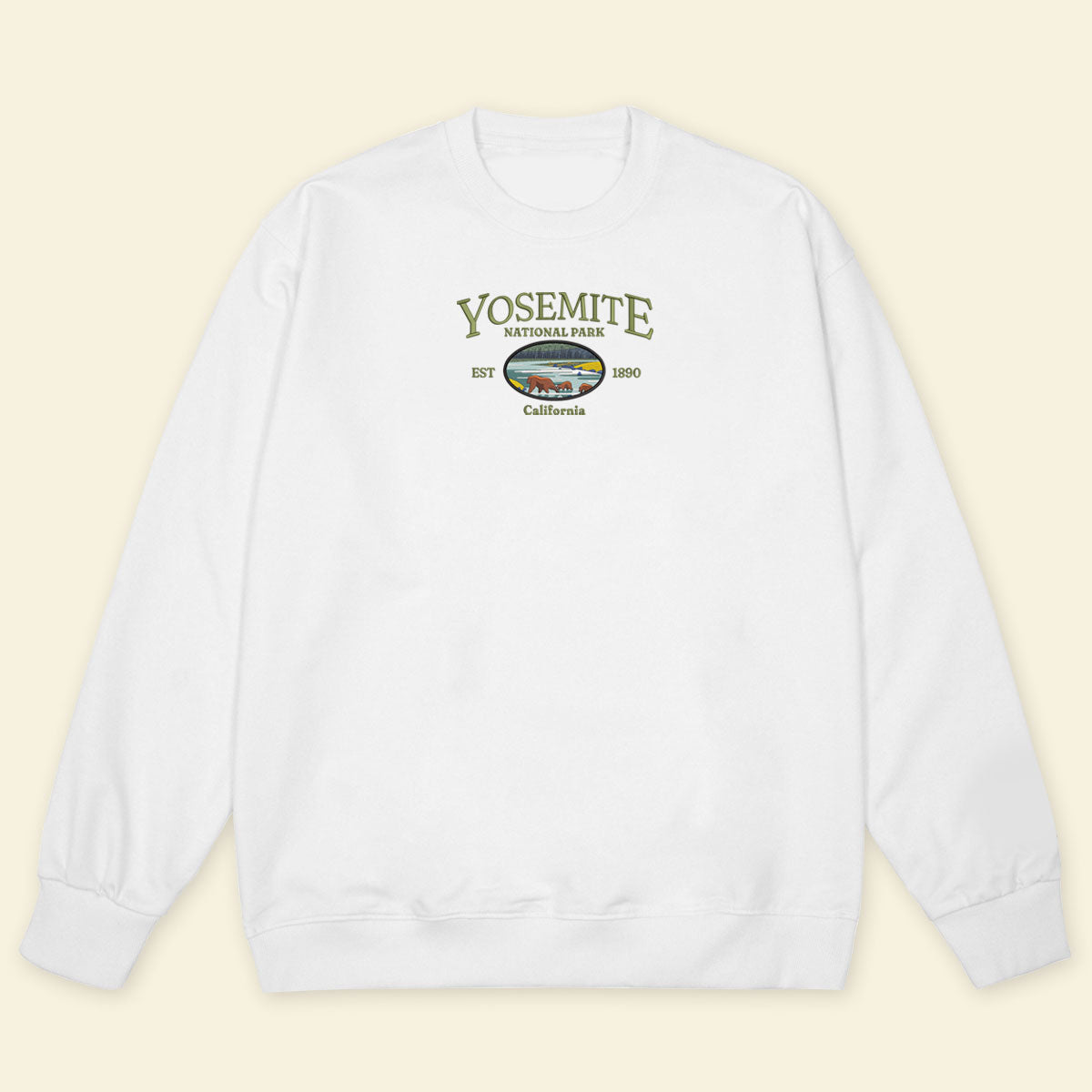 Embroidery California Yosemite National Park T-shirt, Embroidered City State Tee 1688613635257.jpg