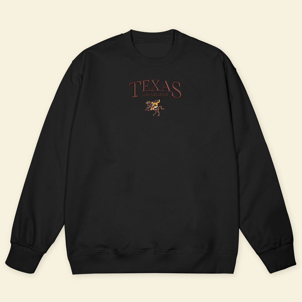 Embroidery Texas Cowboy State T-shirt 1688694636453.jpg