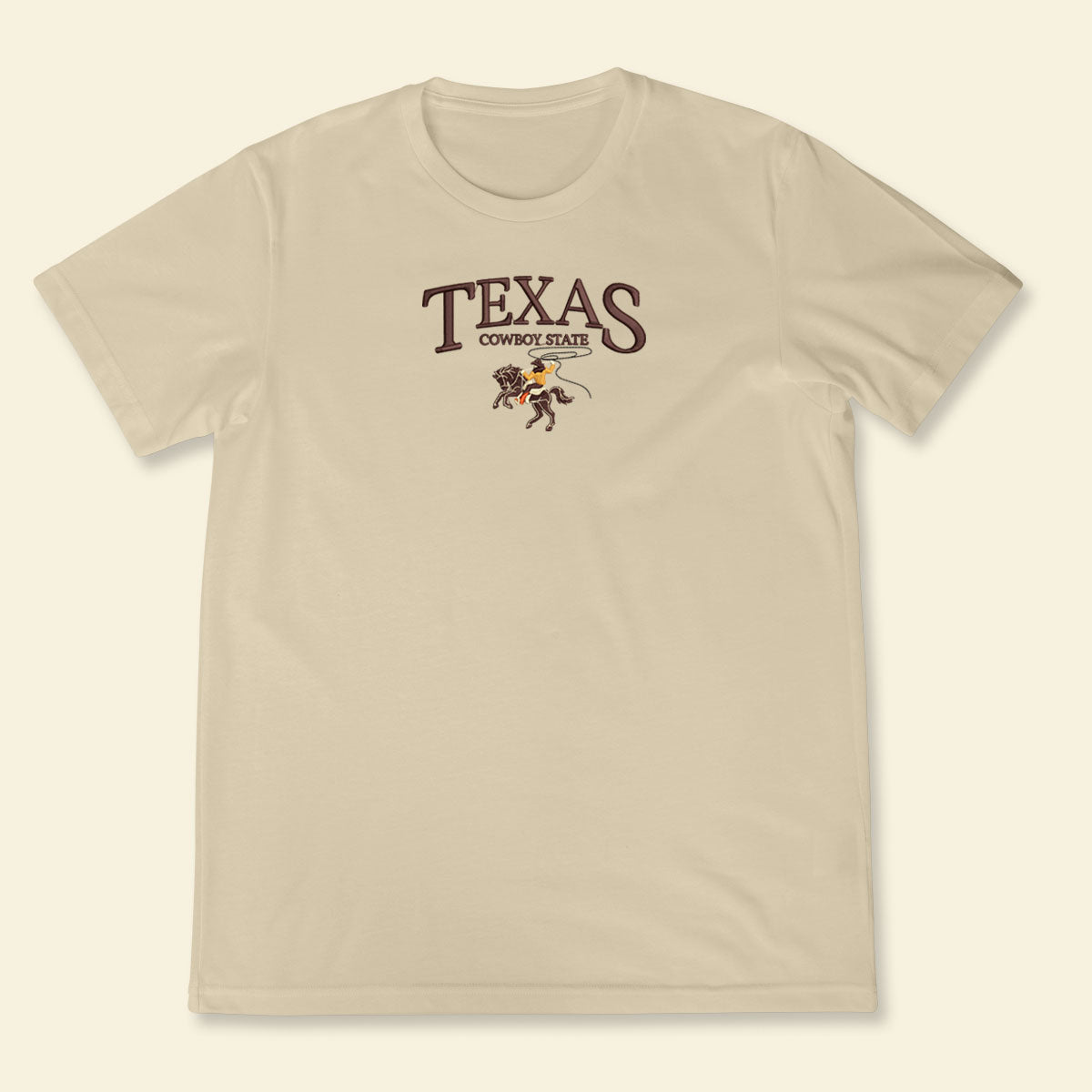 Embroidery Texas Cowboy State T-shirt 1688694636513.jpg