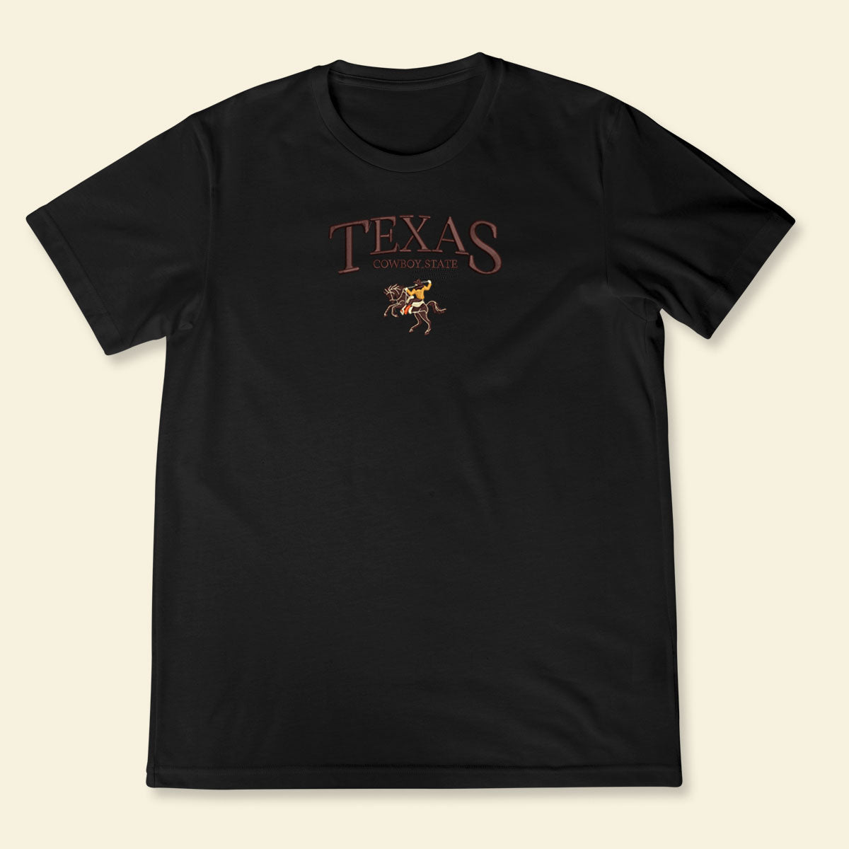 Embroidery Texas Cowboy State T-shirt 1688694636591.jpg