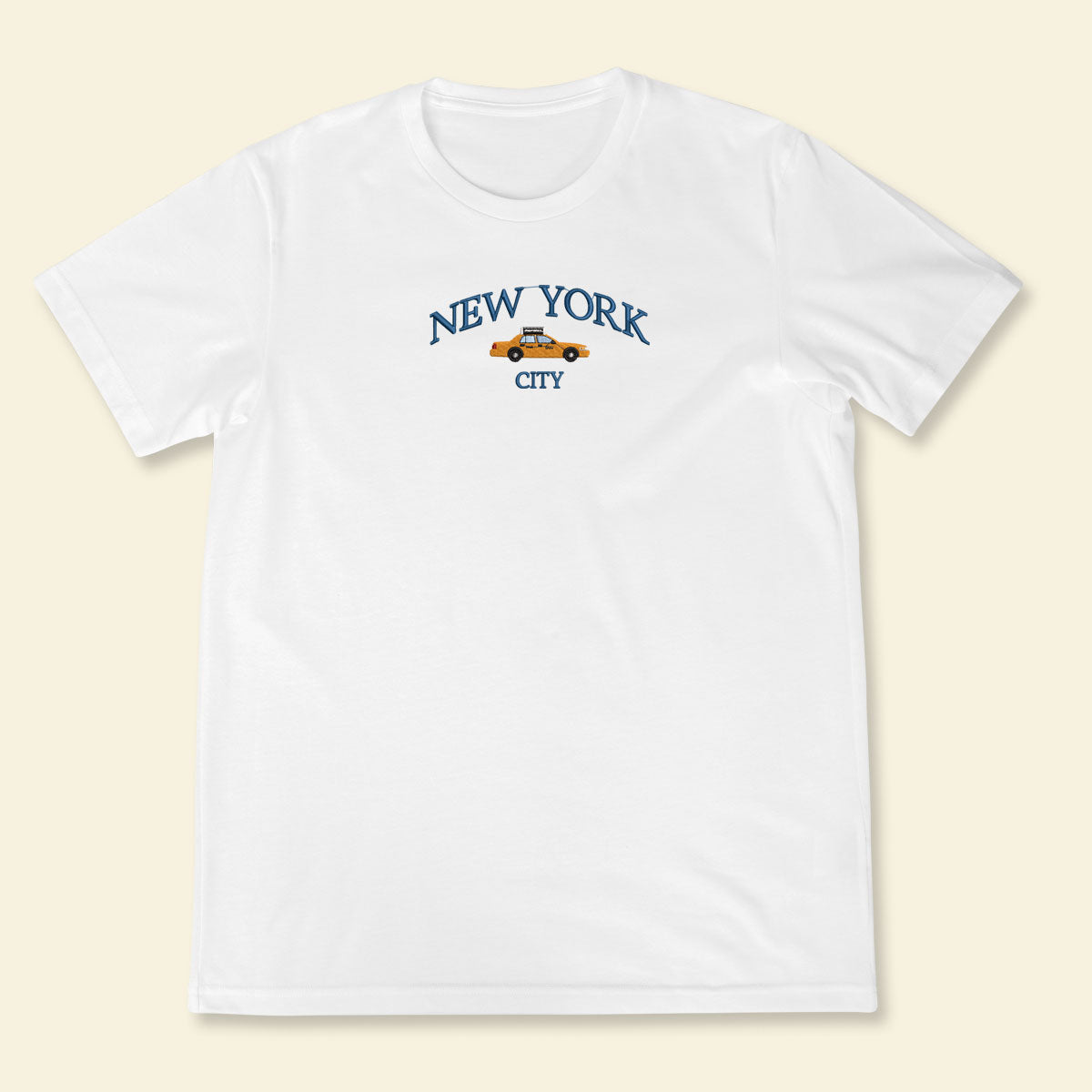 Embroidery New York City Taxi T-shirt 1688695011010.jpg