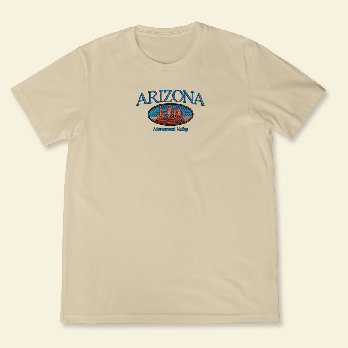 Embroidery Arizona Monument Valley T-shirt 1688695382048.jpg