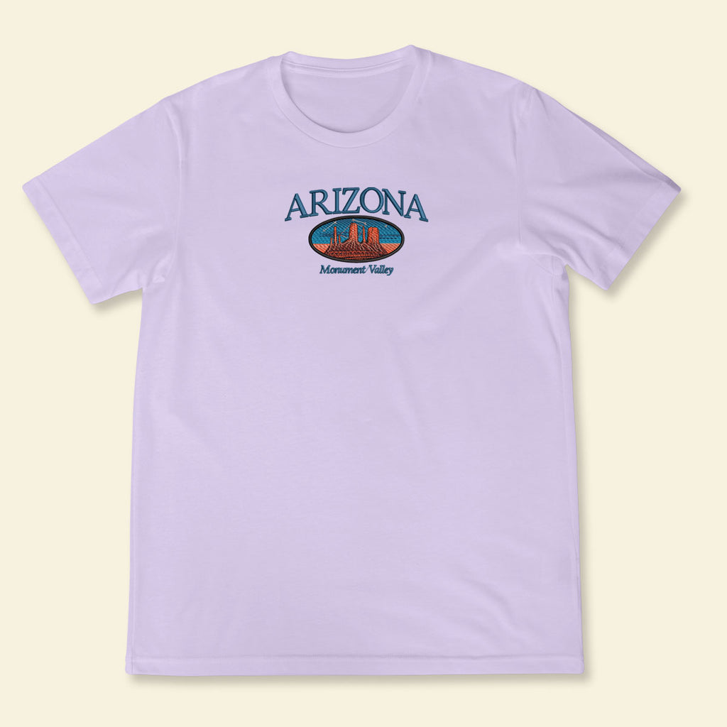Embroidery Arizona Monument Valley T-shirt 1688695382516.jpg