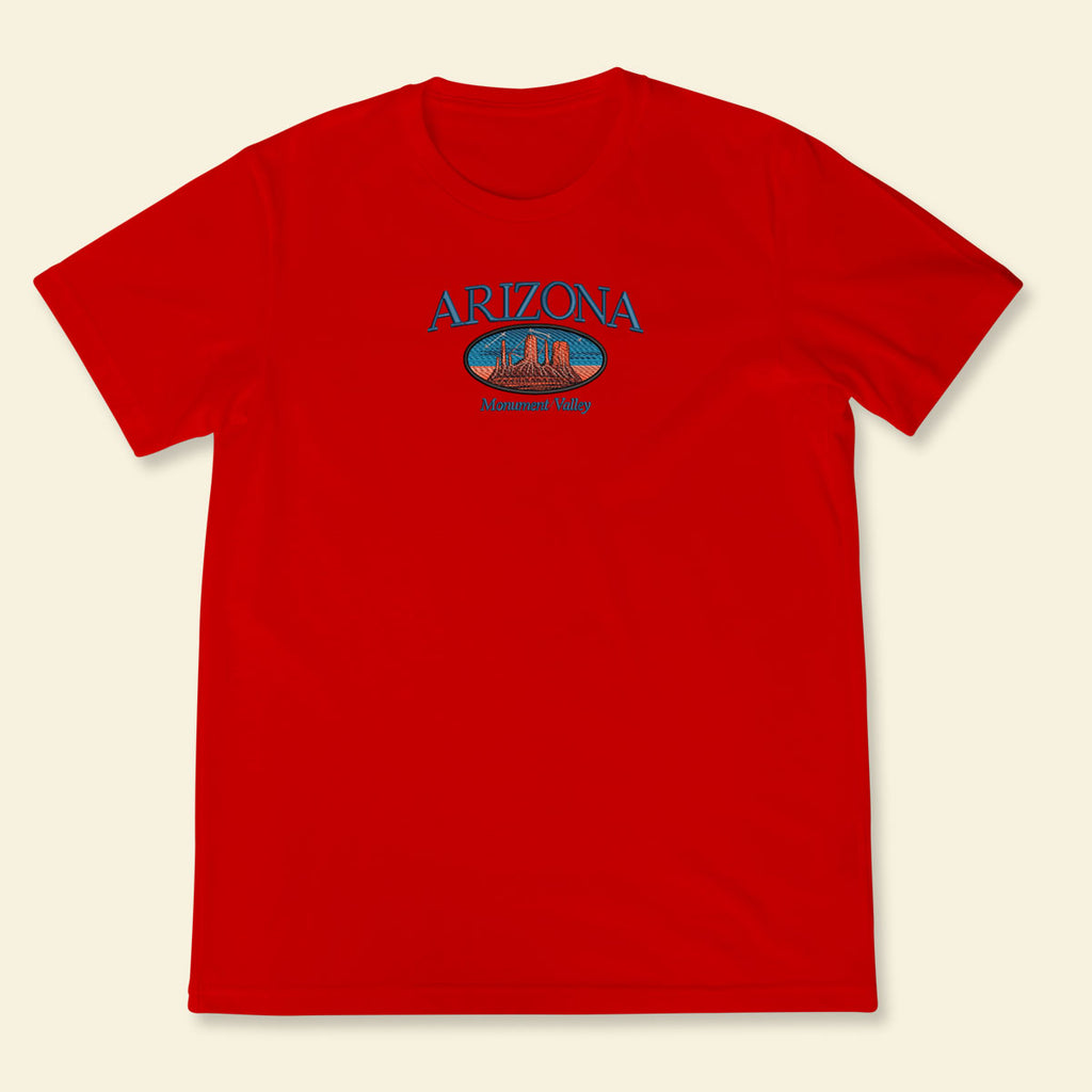 Embroidery Arizona Monument Valley T-shirt 1688695382567.jpg