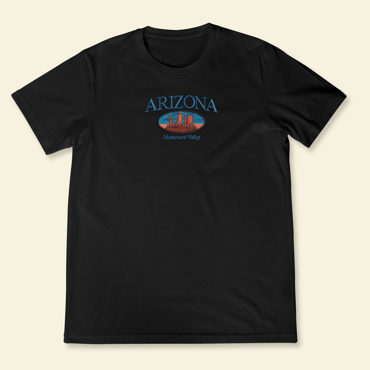 Embroidery Arizona Monument Valley T-shirt 1688695383106.jpg