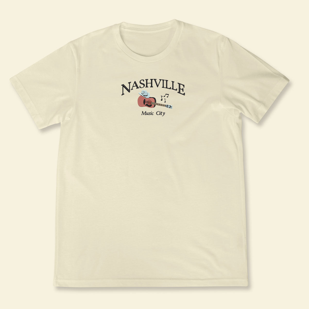 Embroidery Nashville Music City T-shirt 1688717159315.jpg