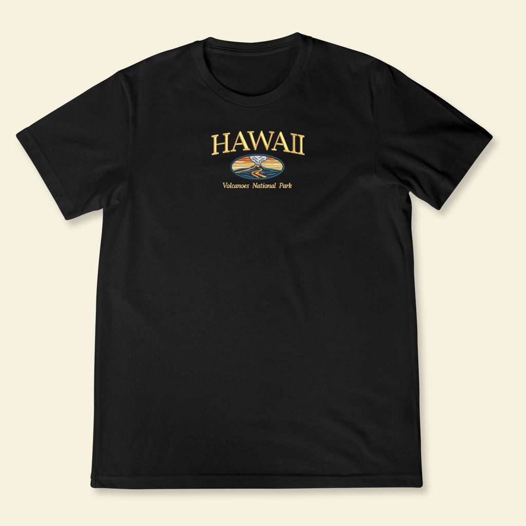 Embroidery Hawaii Volcanos National Park T-shirt 1688783488511.jpg
