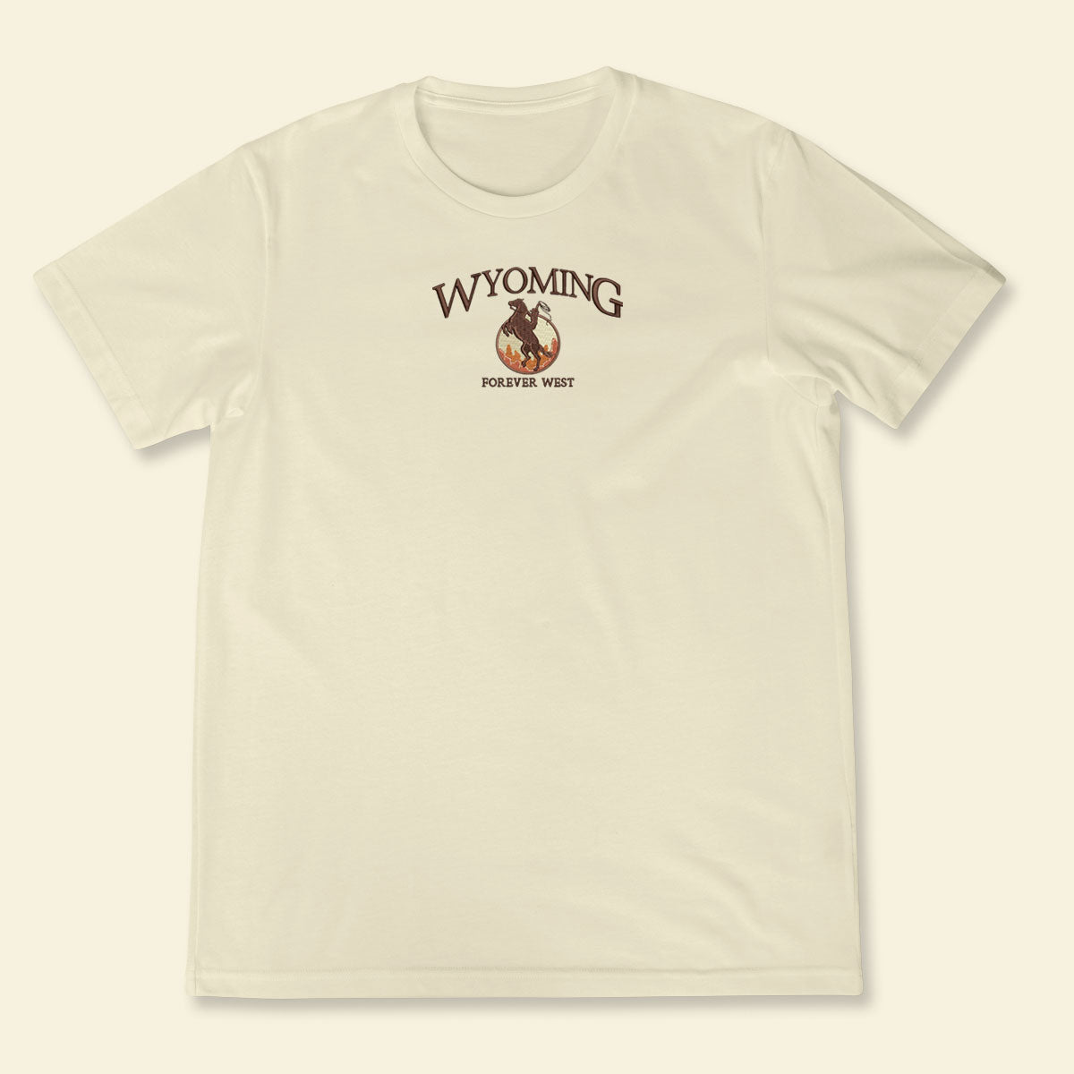 Embroidery Wyoming Forever West Vintage T-shirt 1688784031265.jpg