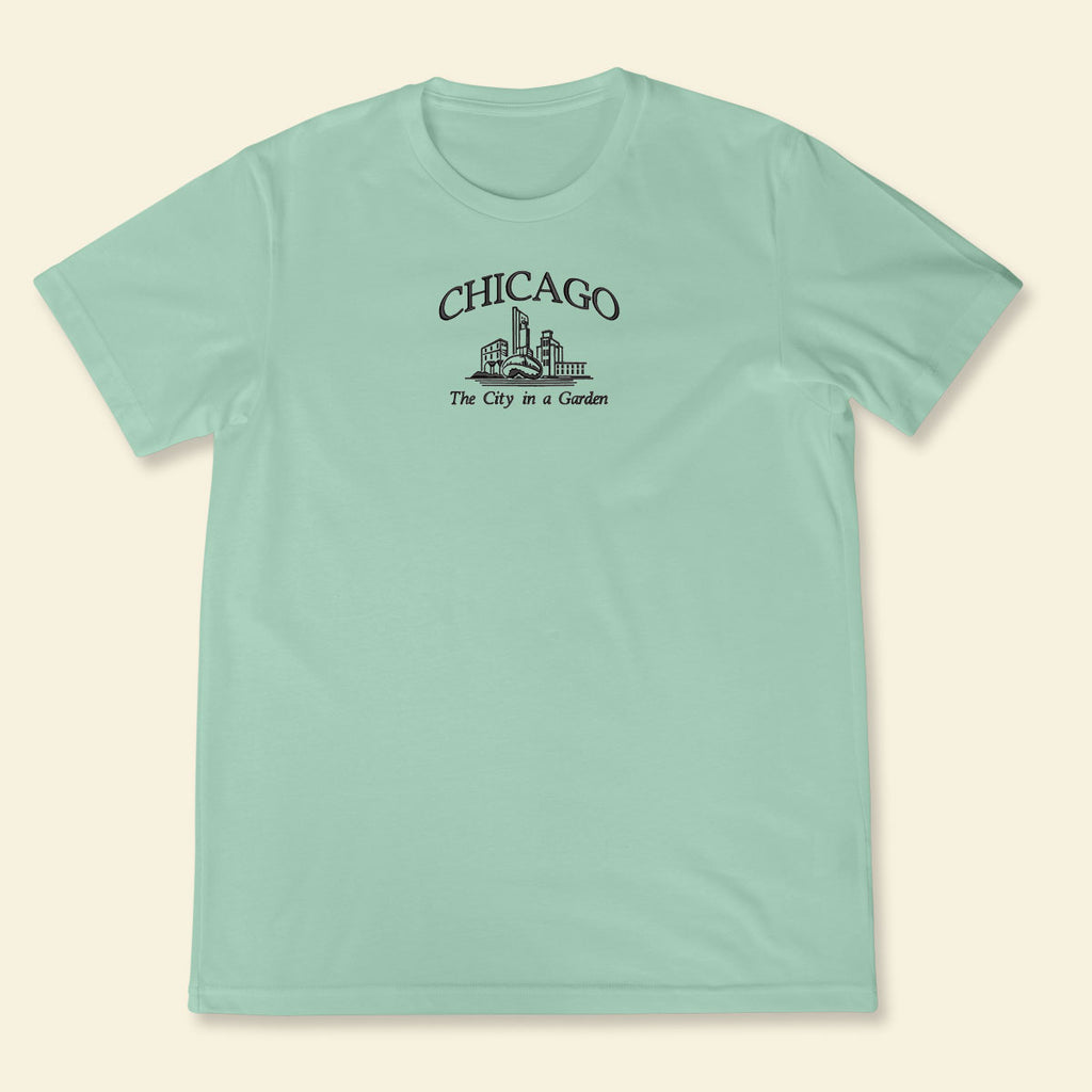Embroidery Chicago The City In A Garden T-shirt 1688960857356.jpg