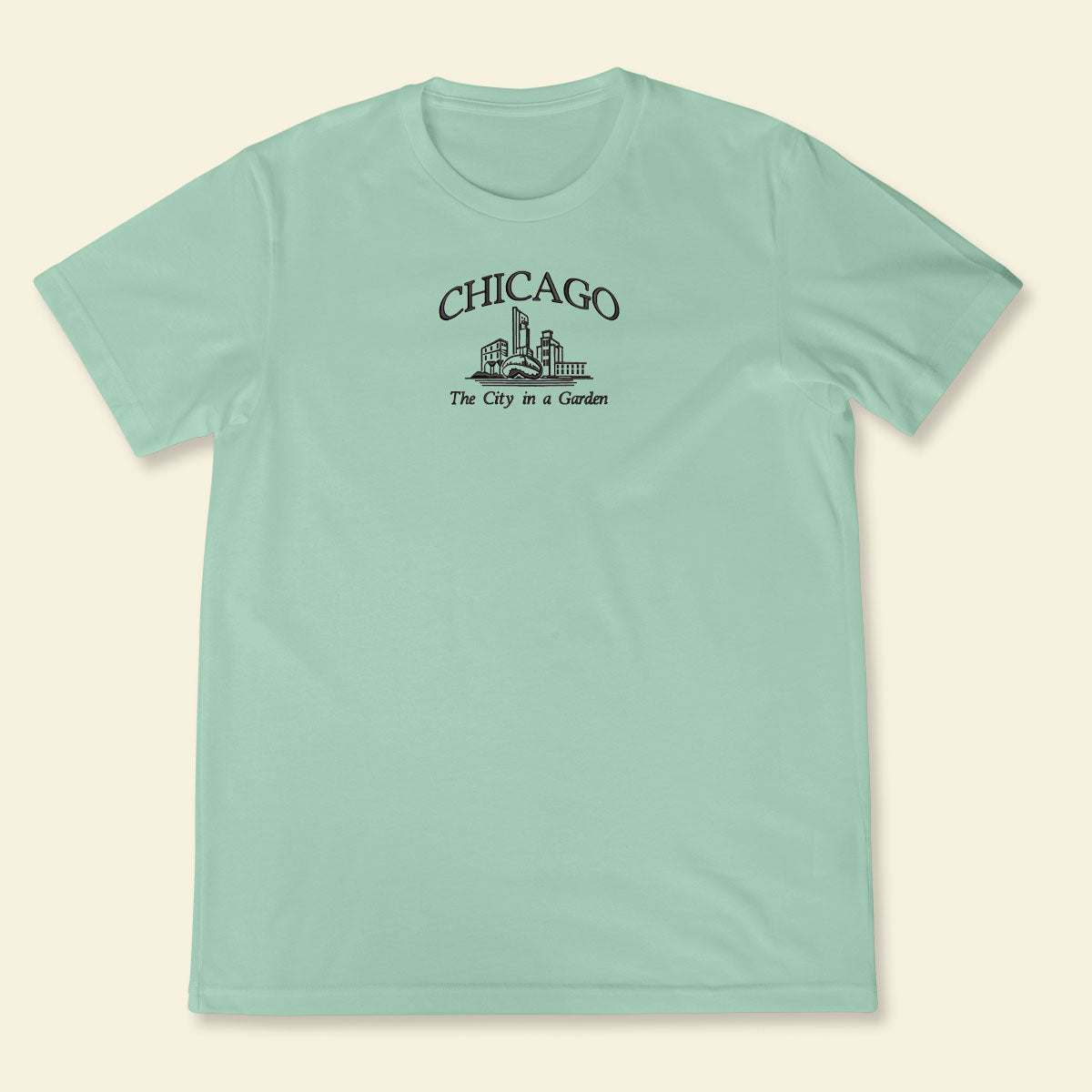 Embroidery Chicago The City In A Garden T-shirt 1688960857356.jpg