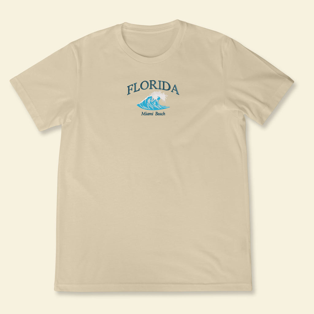 Embroidery Florida Miami Beach T-shirt 1688963507304.jpg