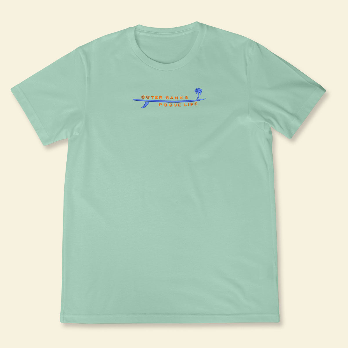 Embroidery Outer Banks Pogue Life With Surfboard And Palm T-shirt 1688975679240.jpg
