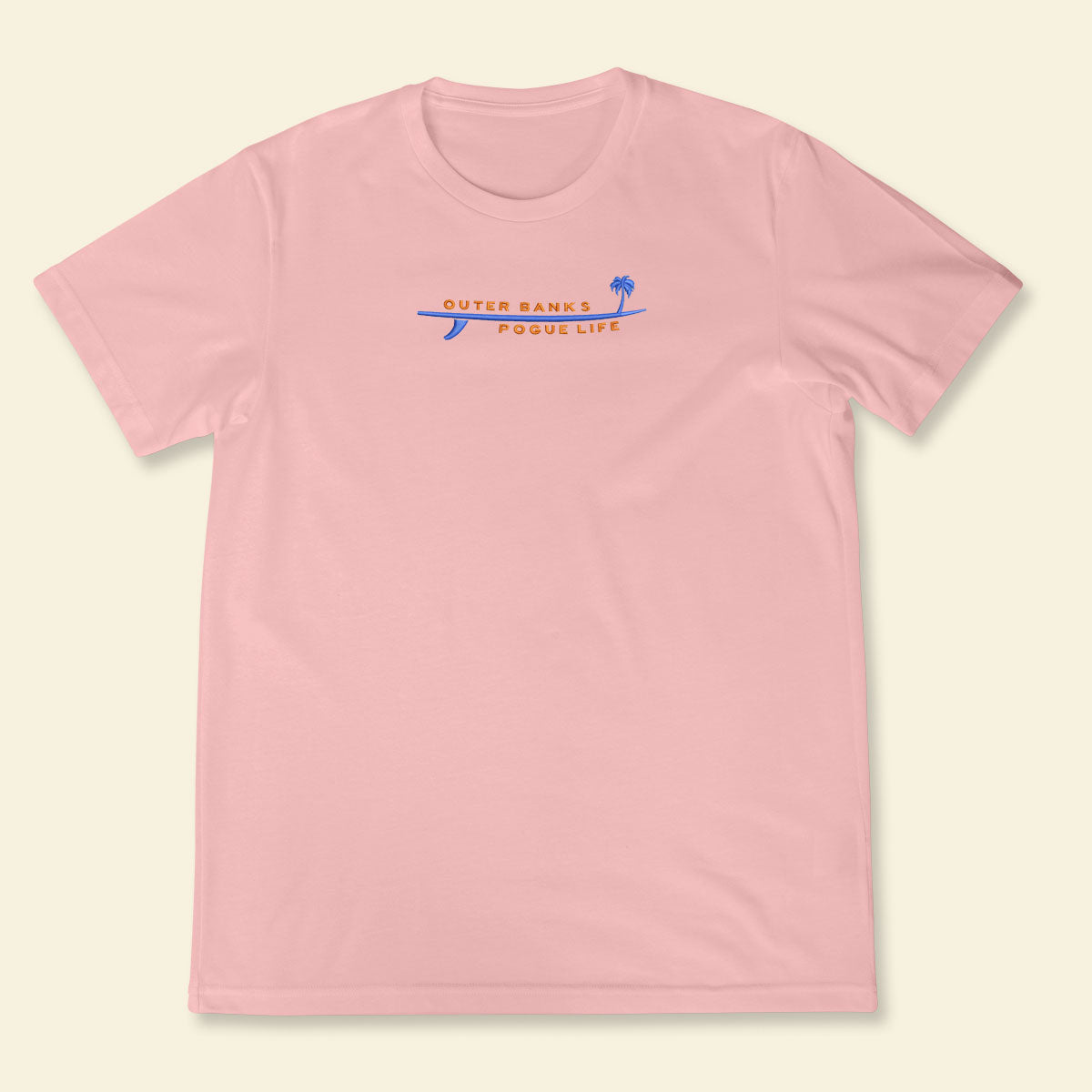 Embroidery Outer Banks Pogue Life With Surfboard And Palm T-shirt 1688975679274.jpg
