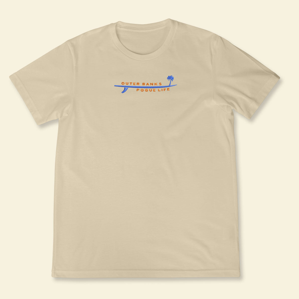 Embroidery Outer Banks Pogue Life With Surfboard And Palm T-shirt 1688975679275.jpg