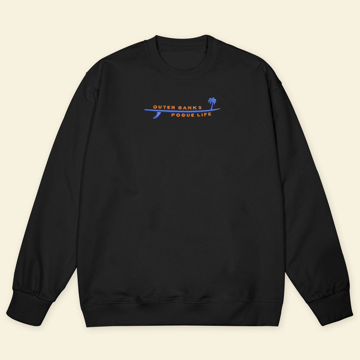 Embroidery Outer Banks Pogue Life With Surfboard And Palm T-shirt 1688975679292.jpg