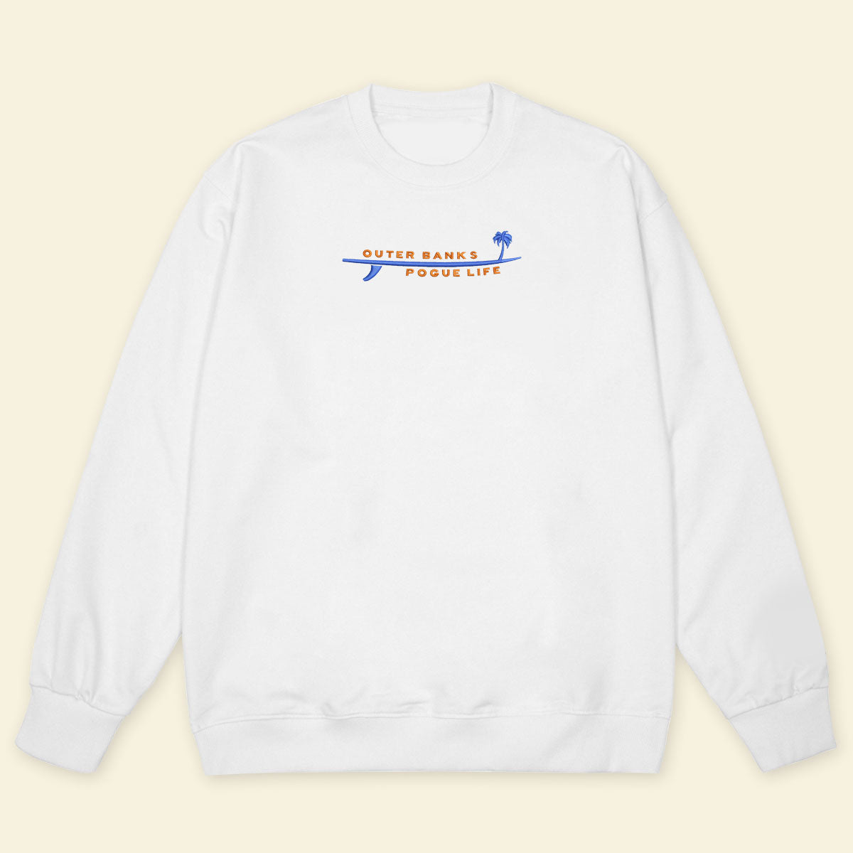 Embroidery Outer Banks Pogue Life With Surfboard And Palm T-shirt 1688975679295.jpg