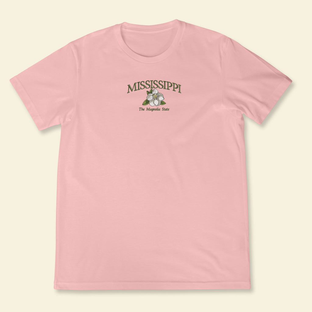 Embroidery Mississippi The Magnolia State T-shirt 1688980290786.jpg