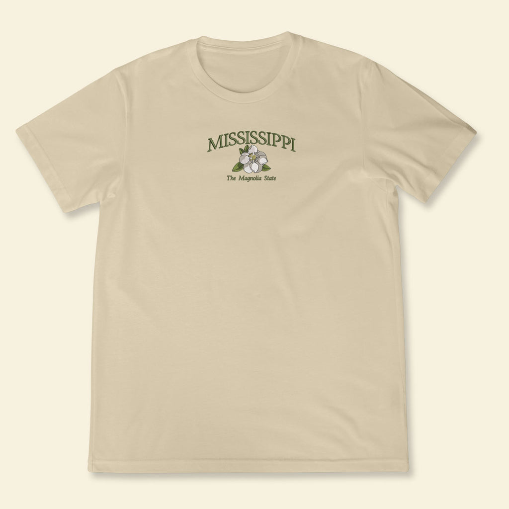 Embroidery Mississippi The Magnolia State T-shirt 1688980290816.jpg