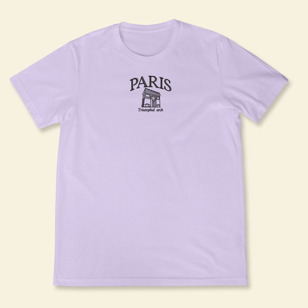 Embroidery Paris Triumphal Arch T-shirt 1688982345852.jpg