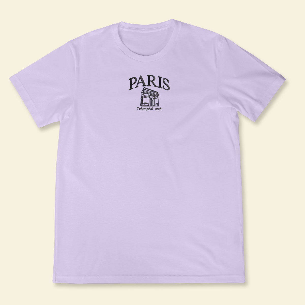 Embroidery Paris Triumphal Arch T-shirt 1688982345852.jpg